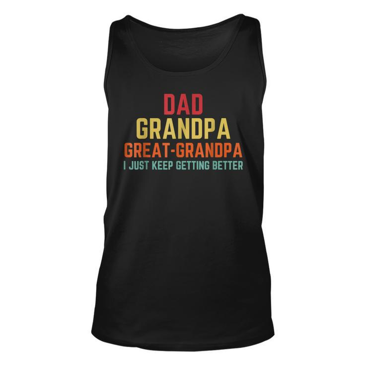 Fathers Day Gift From Grandkids Dad Grandpa Great Grandpa V2 Unisex Tank Top