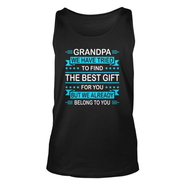 Mens Fathers Day For Grandpa From Daughter Son Wife Tank Top