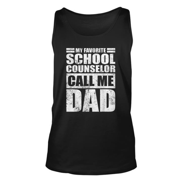 Mens My Favorite School Counselor Call Me Dad Fathers Day Tank Top