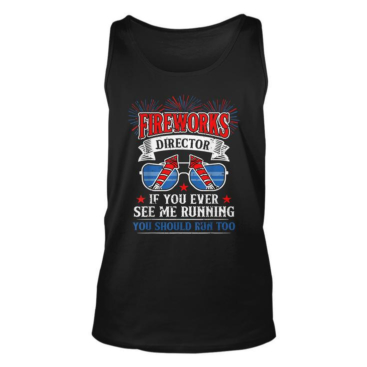 Fireworks Director Funny 4Th Of July Patriotic   Unisex Tank Top