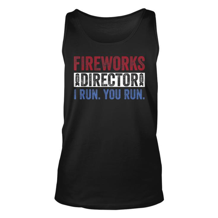 Fireworks Director  Funny 4Th Of July Red White & Blue  Unisex Tank Top