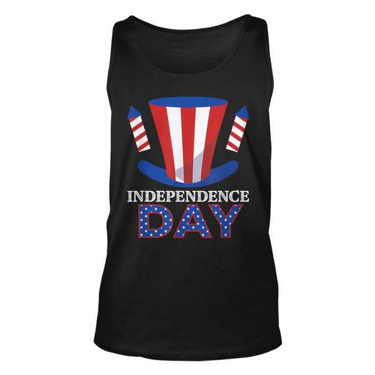 Fireworks Usa American Flag Independence Proud America Day Unisex Tank Top