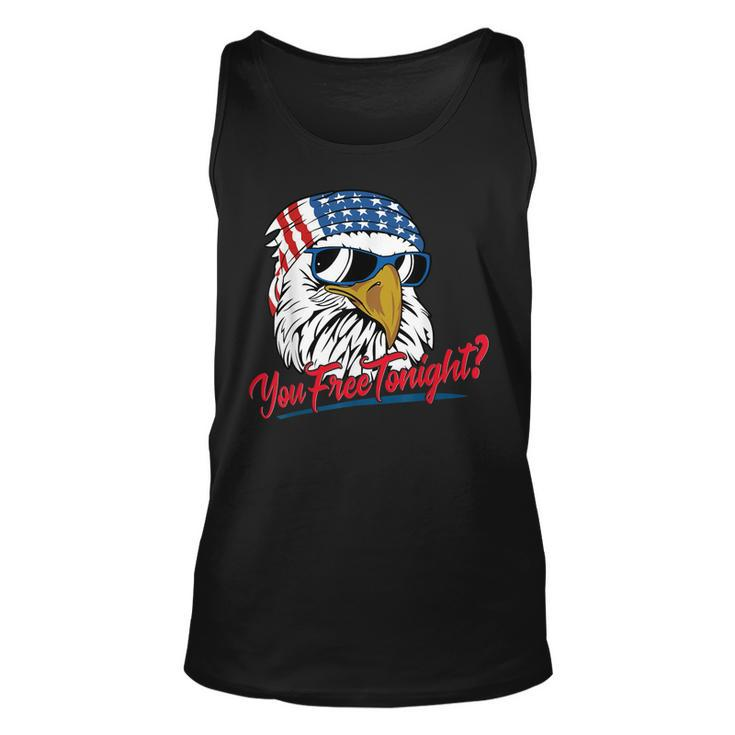 You Free Tonight Bald Eagle American Flag Happy 4Th Of July V2 Tank Top