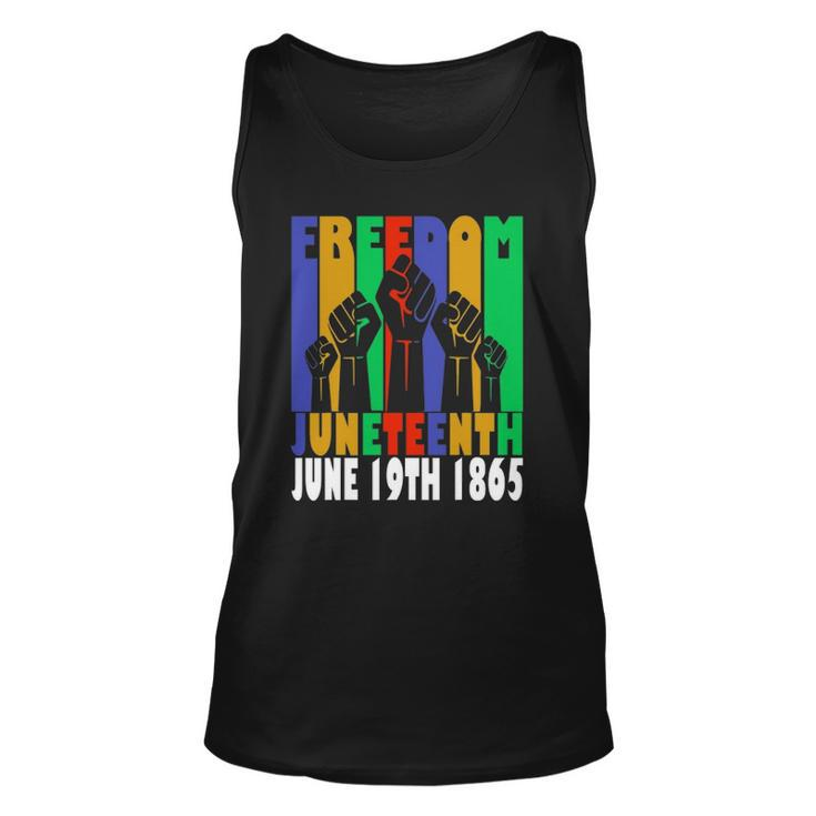 Freedom Juneteenth June 19Th 1865 Black Freedom Independence Tank Top