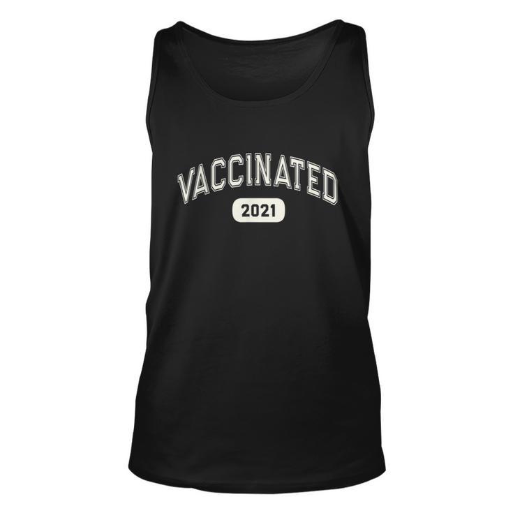 Fully VACCINATED 2021 Pro Science I Got Vaccine Shot Red  V2 Unisex Tank Top