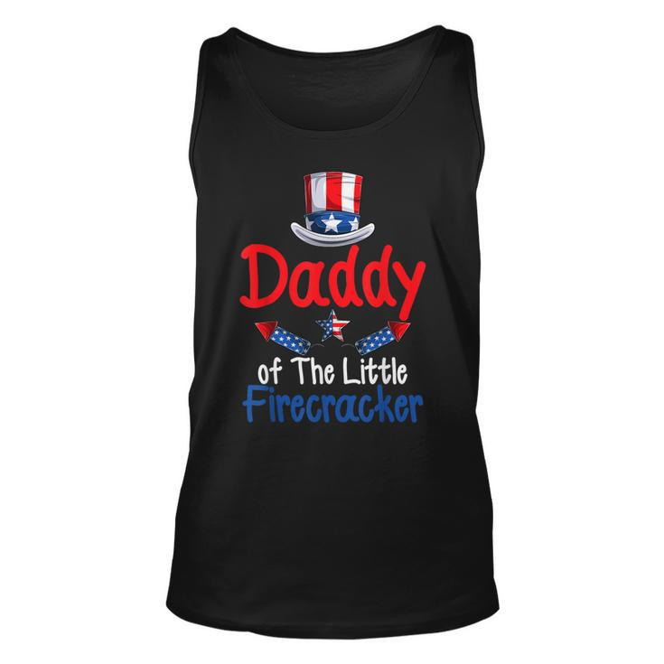 Funny 4Th Of July Daddy Of The Little Firecracker V2 Unisex Tank Top
