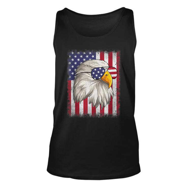 Funny 4Th Of July Usa Flag American Patriotic Eagle  Unisex Tank Top