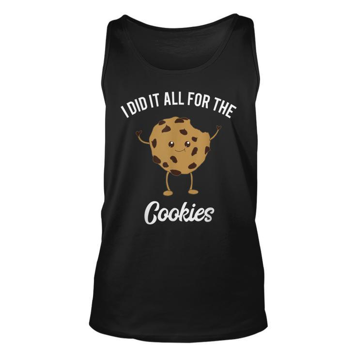 Funny Chocolate Chip Cookie Meme Quote 90S Kids Food Joke  Unisex Tank Top