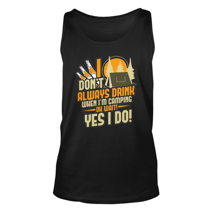 Funny Drunk Drinking Camper Camping Unisex Tank Top