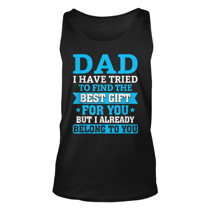 Funny Fathers Day  Dad From Daughter Son Wife For Daddy  V2 Unisex Tank Top
