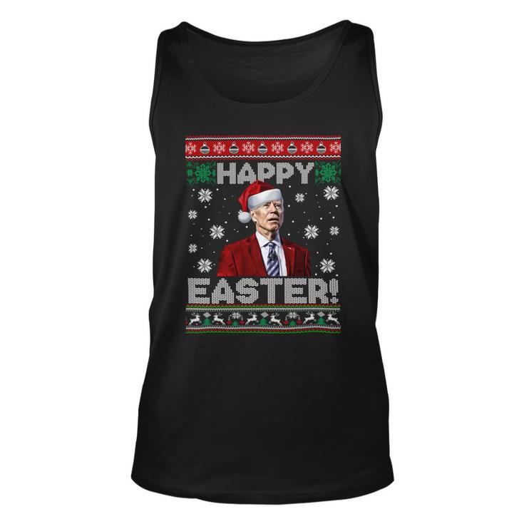 Funny Joe Biden Happy Easter Ugly Christmas Unisex Tank Top