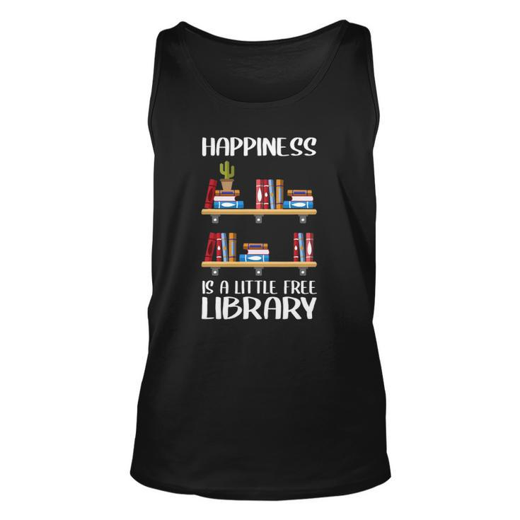 Funny Library Gift For Men Women Cool Little Free Library Unisex Tank Top