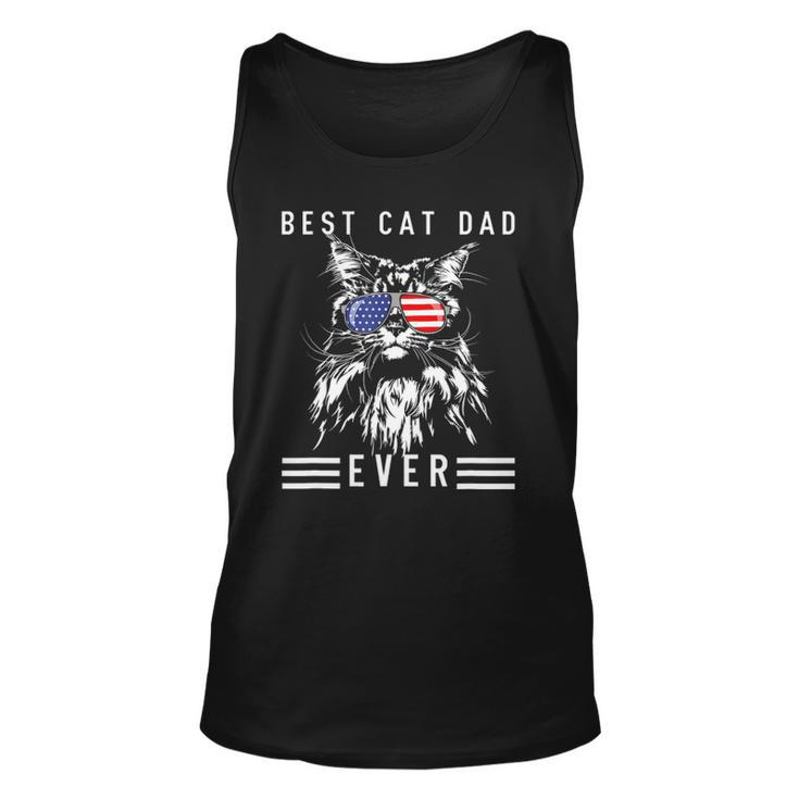 Funny Maine Coon Cat Best Cat Dad Ever Funny Cat Maine Coon Unisex Tank Top
