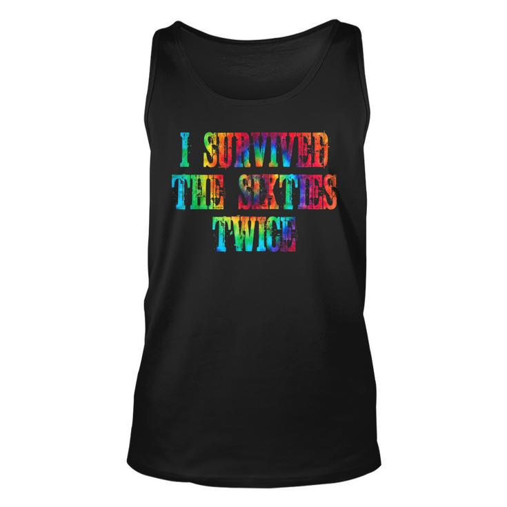 Funny Vintage I Survived The Sixties Twice Birthday  V17 Unisex Tank Top