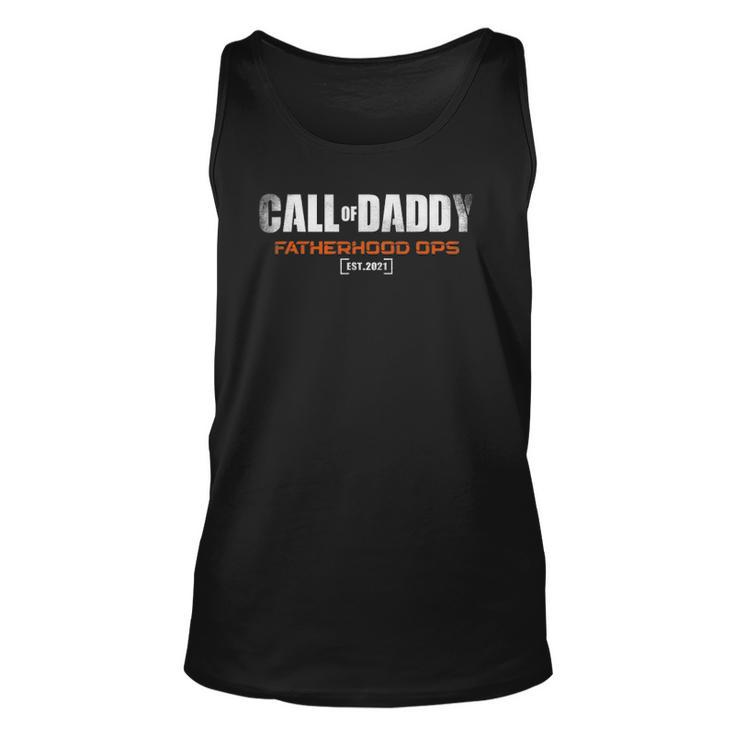 Gamer Dad Call Of Daddy Fatherhood Ops Funny Fathers Day Unisex Tank Top
