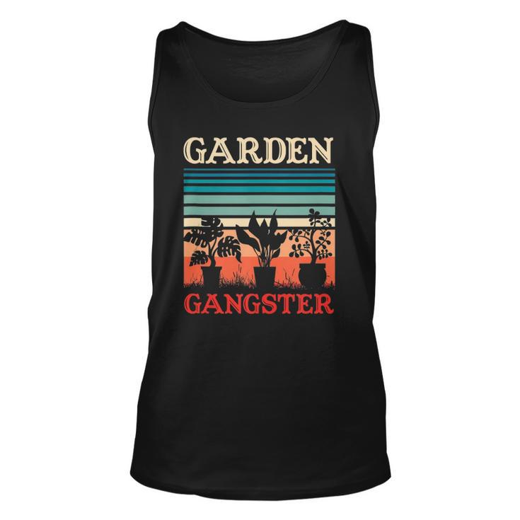 Garden Gangster Funny Gardening Retro Vintage Unisex Tank Top