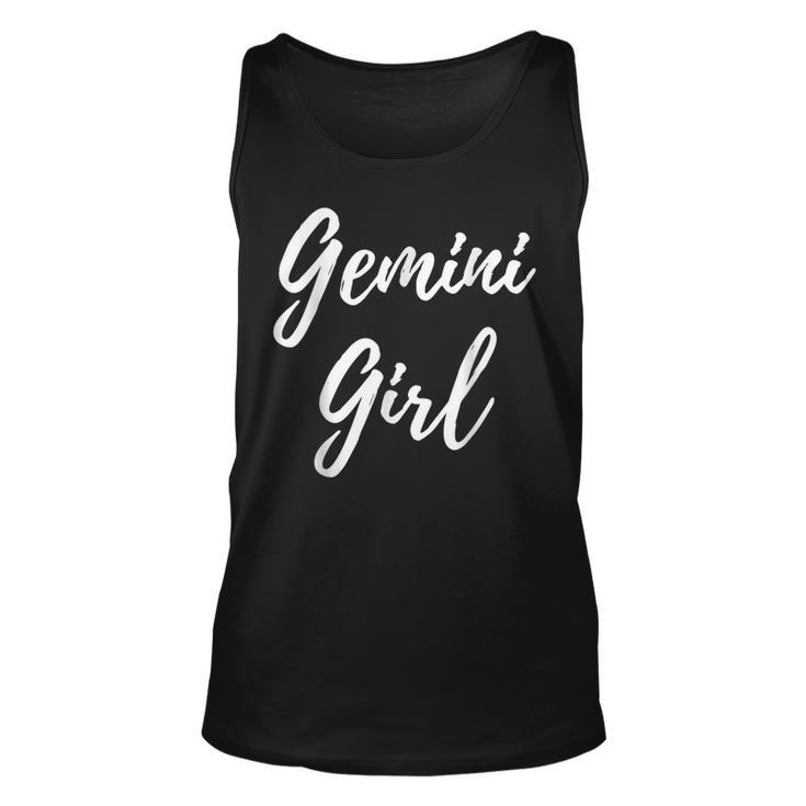 Gemini Girl Zodiac Astrological Sign Horoscope Birthday  Unisex Tank Top
