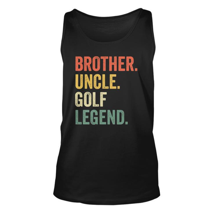 Mens Golfer Brother Uncle Golf Legend Vintage Retro Golfing Tank Top