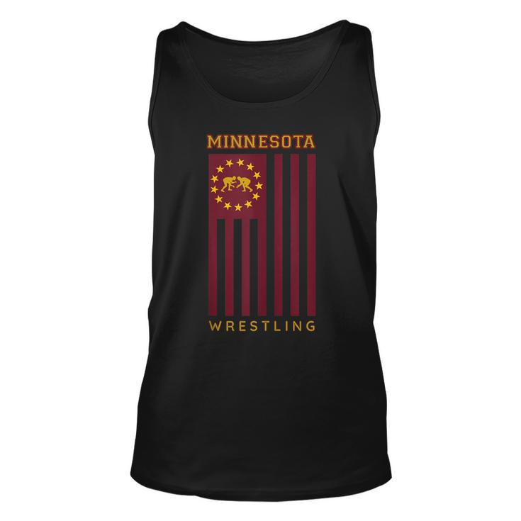 Gopher State Usa Flag Freestyle Wrestler Minnesota Wrestling  Unisex Tank Top