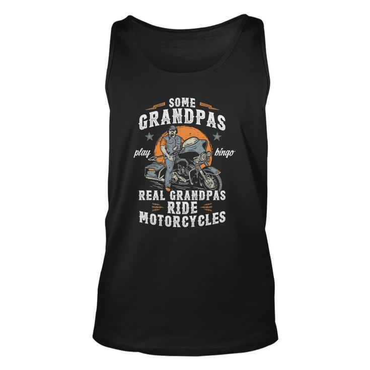 Mens Some Grandpas Play Bingo Real Grandpas Ride Motorcycles Tank Top