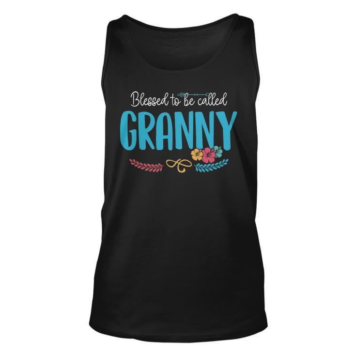 Granny Grandma Gift   Blessed To Be Called Granny Unisex Tank Top