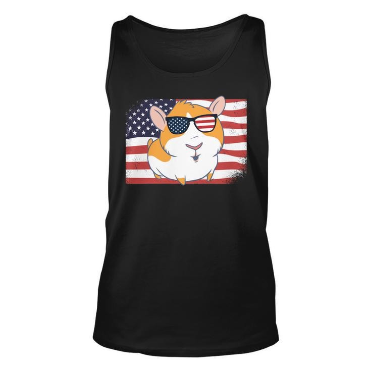 Guinea Pig Dad & Mom American Flag 4Th Of July Usa Funny   Unisex Tank Top