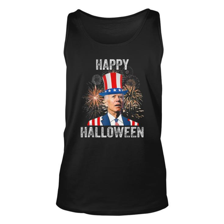 Halloween Funny Happy 4Th Of July Anti Joe Biden  Unisex Tank Top