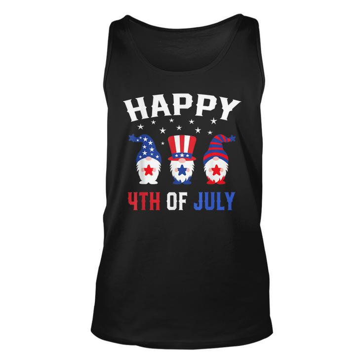 Happy 4Th Of July Gnomes Patriotic American Flag Cute Gnomes  Unisex Tank Top