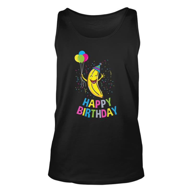Happy Birthday Banana Birthday Gift Unisex Tank Top