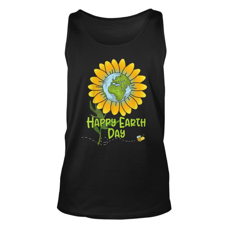 Happy Earth Day Every Day Sunflower Kids Teachers Earth Day  Unisex Tank Top