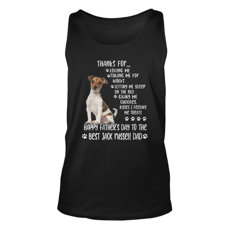 Happy Fathers Day 2022 Jack Russell Dad Dog Lover Unisex Tank Top