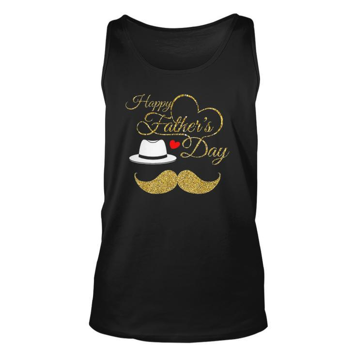 Happy Fathers Day Gold For Men Dad Love Unisex Tank Top