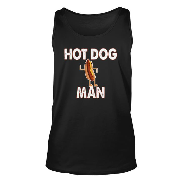Hot Dog Funny Hot Dog Man Gift Tee Unisex Tank Top