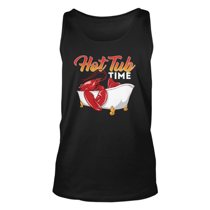 Hot Tub Time - Funny Lobster Shrimps Crawfish Crab Seafood Unisex Tank Top