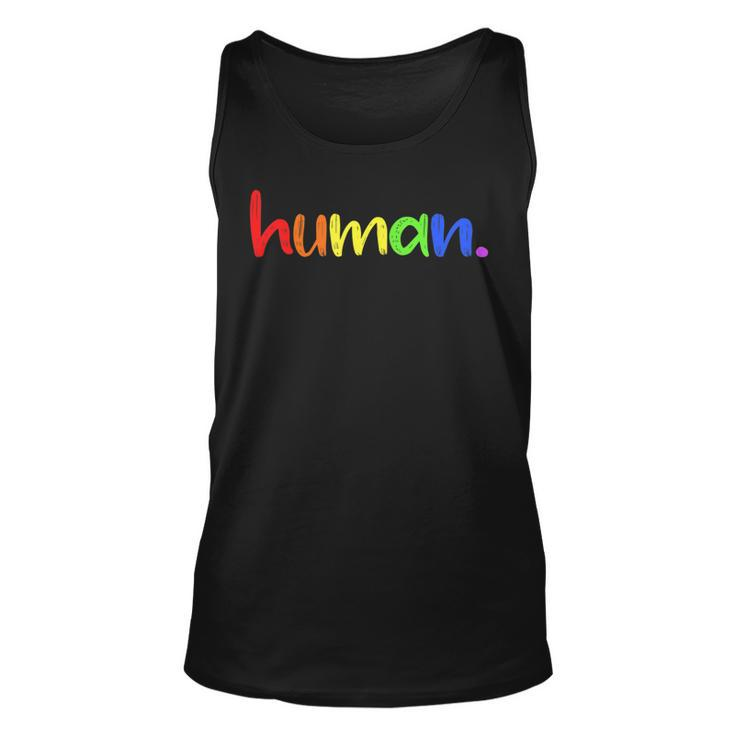 Human Lgbt Gift Lesbian Pride Gay Pride Lgbt Pride  Unisex Tank Top