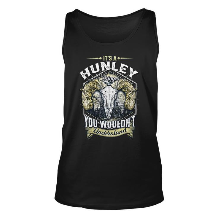 Hunley Name Shirt Hunley Family Name V2 Unisex Tank Top