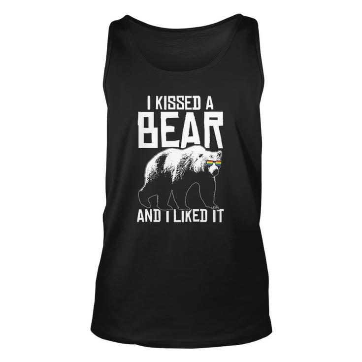 I Kissed A Bear And I Liked It Lgbt Gay Funny Gift Unisex Tank Top