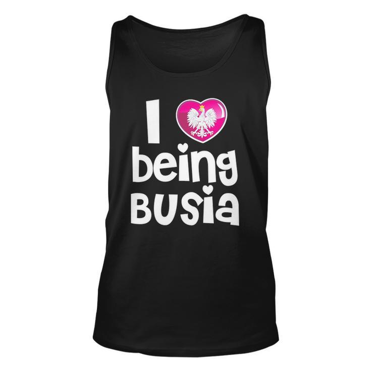 I Love Being Busia Polish Grandmother Gift Unisex Tank Top