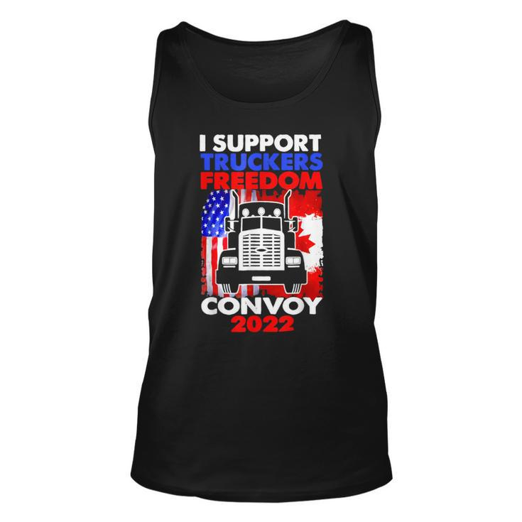 I Support Truckers Freedom Convoy 2022  V3 Unisex Tank Top