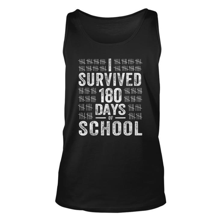 I Survived 180 Days Of School Last Day Of School Teacher Unisex Tank Top