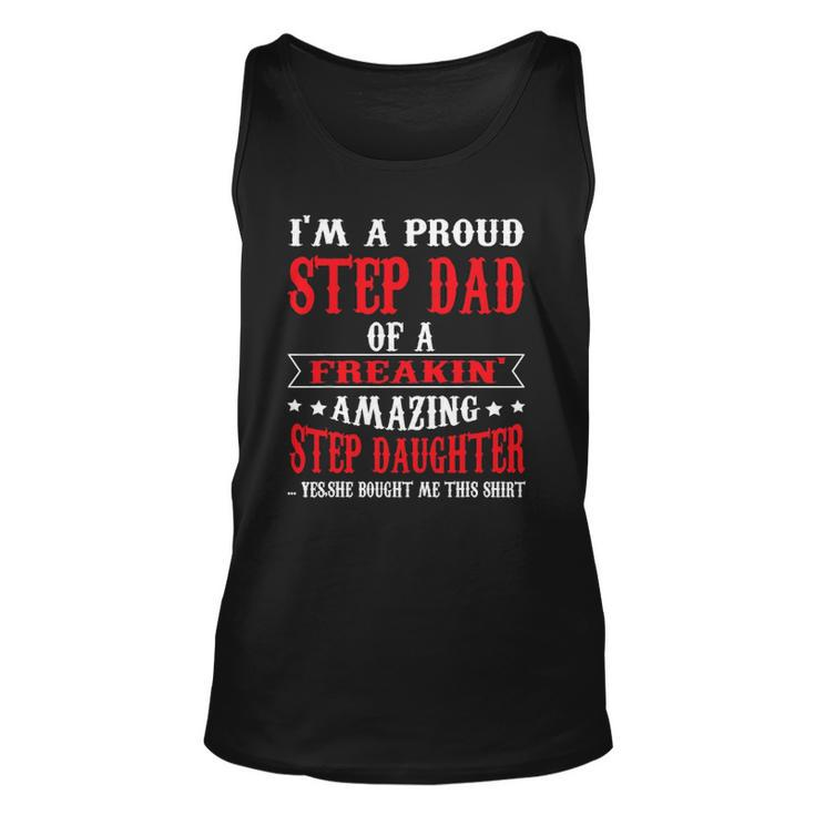 Im A Proud Stepdad Of A Freaking Amazing Fathers Day Unisex Tank Top