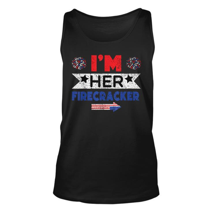 Im Her Firecracker 4Th Of July Matching Couple For Her  Unisex Tank Top
