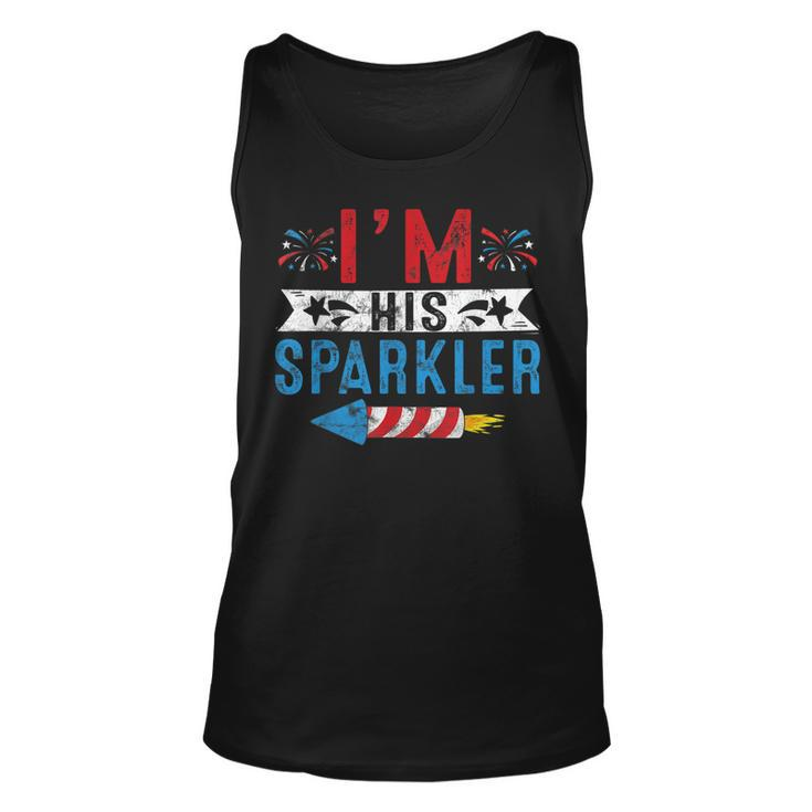 Im His Sparkler 4Th July His And Hers Matching Couples  Unisex Tank Top