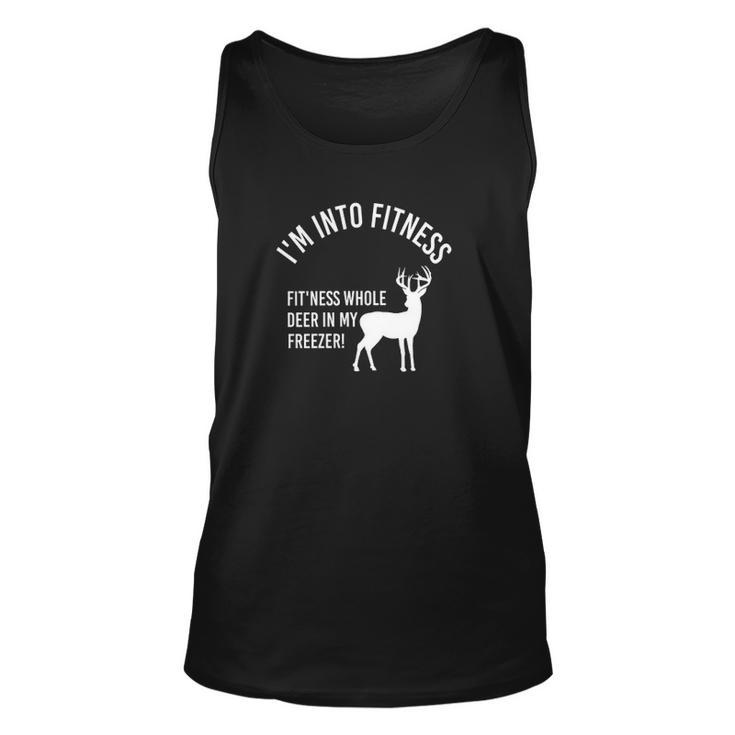 Im Into Fitness Fitness Deer In My Freezer Deer  Unisex Tank Top