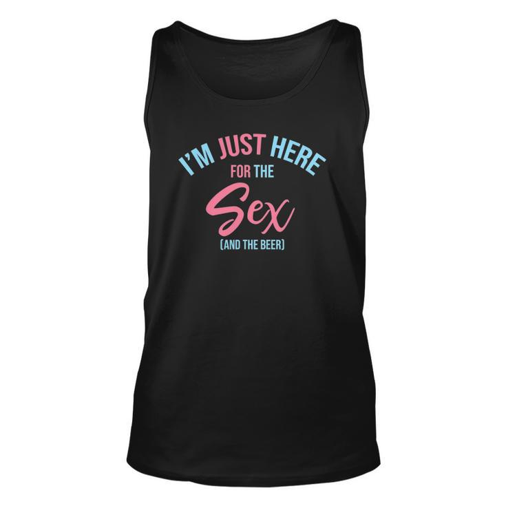 Im Just Here For The Sex Gender Reveal Keeper Of The Gender Unisex Tank Top