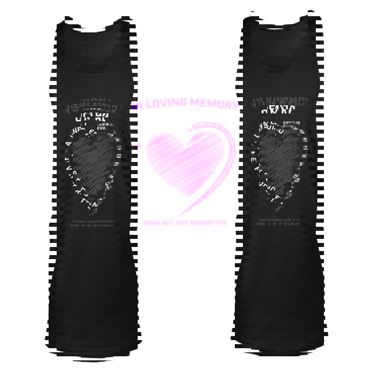 In Loving Memory S Dad Father Daddy Heaven In Memory Unisex Tank Top