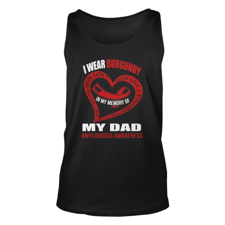 In My Memory Of My Dad Amyloidosis Awareness Unisex Tank Top