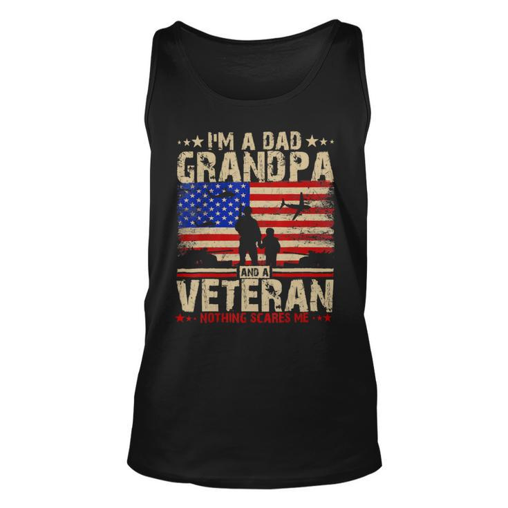 Independence Day 4Th Of July Im A Dad Grandpa And A Veteran Unisex Tank Top