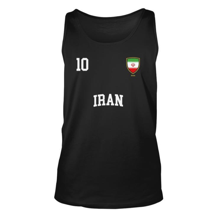 Iran 10 Iranian Flag Soccer Team Football Unisex Tank Top