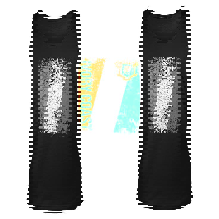 Ivory Coast Flag Vintage Distressed Ivory Coast Unisex Tank Top